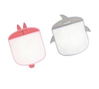 Abaodam 2pcs White PVC Shower Mesh Bags for Bath and Boys and Girls Room Storage, Easy to Install and Move Sundries Organizer Hanging Mesh Bags for Dolls and Clothes