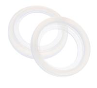 Abaodam 2pcs White Silicone Coffee Machine Sealing Rings Replacement Gasket for Espresso Maker Stovetop Coffee Pot Heat-resistant Steam Seal Parts