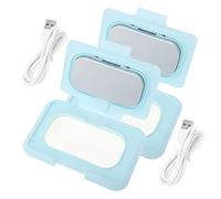 Abaodam 2pcs Wipe Warmer Portable Wet Tissue Heater for Diaper Changing Small Portable