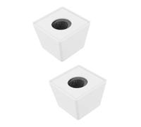 Abaodam 2pcs Wireless Microphone Flag Station Mic Cube Cover Holder for Interview Corporate Meetings Professional Broadcast Accessory Microphone Cover