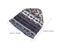 Abaodam 2pcs Women’s Chemo Turban Hats with Ethnic Floral Print, Soft Stretchy Satin-lined Headwrap Caps for Cancer Patients, Sleep and Hospital Use