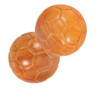 Abaodam 2pcs Wooden Baoding Balls 47mm Soccer Shaped Hand Exercise Balls for Hand Therapy and Massage Sturdy Material and Comfortable Grip, for Fitness and Office Relaxation
