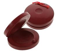 Abaodam 2pcs Wooden Castanet Percussion Instrument for Boys and Girls Safe and Music Toy for Early Learning and Rhythm Development Wooden Castanets Engaging Educational Sound Tool