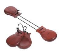 Abaodam 2Pcs Wooden Castanets Handheld Percussion Instruments for Adults, Large Size Spanish Castanet Party Favors Music