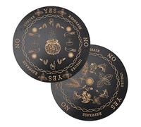 Abaodam 2Pcs Wooden Divination Board Wiccan Altar Supply Home Party Desktop Prop for Beginners Decorative Tarot Accessory for Decision Making