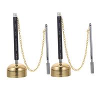 Abaodam 2pcs Wooden Fish Buddha Utensil for Temple Using Delicate Chime Instrument Healing Music Instrument for Buddhist Meditation