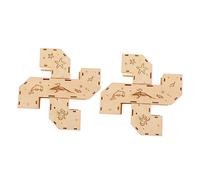 Abaodam 2pcs Wooden Hamster Tunnel Toy Small Pets Maze Labyrinth Plaything for Gerbil Hamster Guinea Pig to Exercise and Climb at Home