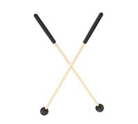 Abaodam 2pcs Wooden Handle Ball Drum Stick Percussion Xylophone Tongue Drum Mallets for Music Kit Accessory