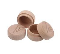 Abaodam 2pcs Wooden Keepsake Box for First Hair and Haircut Cute Storage Container to Keep Childhood Memory for Birthday Present