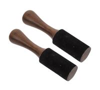 Abaodam 2pcs Wooden Singing Bowl Striker Sound Bowl Stick for Tibetan Sound Black Wood Mallets for Yoga Training and Praying for Peace of Mind