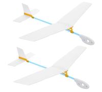 Abaodam 2pcs Wooden Throwing Glider Plane Kit for DIY Model Aeroplane Craft Educational Enhances Creativity Spatial Thinking and Aviation Knowledge for Outdoor Flying and Home Display