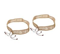 Abaodam 2pcs Woven Rope Ring Handmade for Ethereal Drum Braided Jute Rope Cover as Drum Instrument Supply