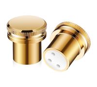 Abaodam 2pcs XLR Female Connector Dust Caps Microphone Audio Adapter Cap Noise Reducing XLR End for Protection