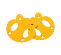 Abaodam 2pcs Yellow Panda Skateboard Anti Sinking Gaskets, Aluminum Alloy Longboard Hardware Deck Protector for Beginner Street Tricks