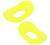 Abaodam 2Pcs Yellow Silicone Scuba Diving Mouthpiece with Non-Bite Lip Guard and Sting Protection, Comfortable Snorkeling Accessory Compatible with Most Standard Regulators for Cold Water
