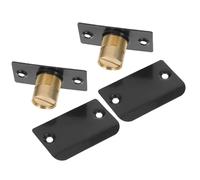 Abaodam 2set Invisible Magnetic Door Catch Replacement with Stainless Steel Adjustable Strike Plate, Strong Magnetic Hold, Preventing Doors from Slamming, for Interior Closet and Office