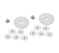 Abaodam 2sets Flute Repair Kit Gaskets and Screws Easy to Install Flute Fastening Washers for Secure Fixing and Maintenance of Woodwind Instruments