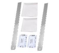 Abaodam 2sets Guitar Gauge Tool Electric Guitar String Measuring Tape Fret Ruler Neck Straight Edge Luthier Tools Kit