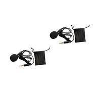 Abaodam 2sets Lavalier Lapel Microphone for Recording Clip Lapel Mic Mic for Live Streaming Tiny Microphone for Asmr Accessories
