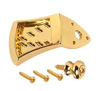 Abaodam 2sets Metal Triangle Mandolin Tailpiece Parts Screws Compatible Arched Top Mandolin Essential Accessories for String Replacement