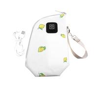 Abaodam 2sets Milk Heating Pouch Bottle Warmer Insulated Cover USB Charging Portable Feeding for Travel Keeps Milk Warm for Feeding The Go