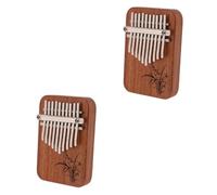 Abaodam 2sets Mini Thumb Piano Kalimba Note Portable Finger Piano for Beginners Lightweight Handheld Musical Instrument Cute Design for Boys and Girls and Adults for Practice and School