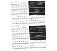 Abaodam 2sets Piano Keyboard Stickers for Keys Removable Piano Letter Stickers for Beginner Practice