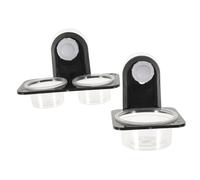 Abaodam 2sets Reptile Food Bowls Suction Cup for Lizard Gecko Practical Reptile Drinking Basin As Feeder for Pet Water Dish for Crested Gecko Bowls