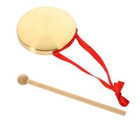 Abaodam 2sets Traditional Chinese Gong Hand Bell for Music Sturdy Handmade Gong for Parties and Events