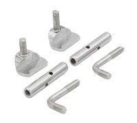 Abaodam 2sets Violin Accessory Set Brass Chinrest Screws Violin Helping Tools Smooth Electroplating Perfect for Lovers 2pcs*2