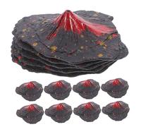 Abaodam 3.5CM Mini Erupting Volcano Model 16pcs Plastic Volcano Figurines for Fairy Garden Aquarium Decor Bonsai Decoration Educational Science Experiment Kit
