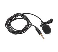 Abaodam 3.5mm Lavalier Microphone Clip-on Mini Lapel Mic 1.5m Shielded Cable for Interview Recording, Live Streaming and Video Lectures