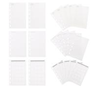 Abaodam 3 Books 6 Ring Pocket Binder Inserts A7 Loose Leaf Planner Refills White Paper Compact Portable Design Practical Reusable Planner Refills on The Go Organization and Planning