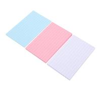 Abaodam 3 Books Self-adhesive Note Pads Lined Paper Memo Pads Smooth Writing Portable Office and School Reminder Notes for Diary and Study Use