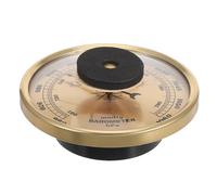Abaodam 3-In-1 Analog Weather Station Barometer Hygrometer Thermometer 90Mm Gold Dial Multi-Function Indoor Outdoor Temperature Humidity Gauge for Home and Garden