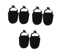 Abaodam 3 Pairs Bowling Shoe Slider Covers Sliding Shoe Covers for Adults Non Slip Bowling Sports Accessories Durable Cloth Easy to Use Black
