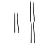 Abaodam 3 Pairs Professional Drumsticks Set 5a Musical Instrument Drum Rod Fluorescent Tips for Drummers