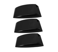 Abaodam 3 Pcs Car Hood Vents Black Decorative Bonnet Vent Cover Simulated Air Intake Scoop for Vehicle Exterior Styling Easy Installation and Sporty Engine Cooling Effect
