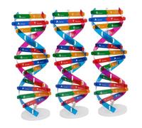 Abaodam 3 Pcs DIY Double Helix Dna Model Kit for Students Molecular Structure for Biology Education Visual Aid Science Learning Tool to Enhance Interest and Creativity