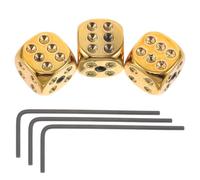 Abaodam 3 Set Dice Volume Control Knobs with Wrench for Electric Guitar Metal Replacement Bass Guitar Tone Knobs Precise Adjustment and Easy Installation Unique Dice Shape for Enhanced