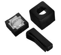 Abaodam 3 Sets Durable Pool Chalk Holder Clip for Snooker and Billiard Cues Professional Cue Chalk Keeper to Protect and Store Portable and Practical Accessory for Pool Players