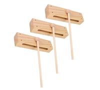 Abaodam 3 Sets Hardwood Rhythm Sticks Percussion Instruments with Mallets for Educational Wood Block Musical to Develop Hand Eye Coordination and Rhythm Skills