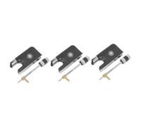 Abaodam 3 Sets Professional Violin Bow Frog Practical and Durable Metal Clip on Replacement for Violin Bow Parts