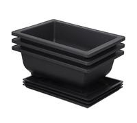 Abaodam 3 Sets Rectangular Plastic Flower Pots Long Bonsai Training Pots Shallow for Indoor Garden Decor and Growing Plants