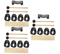 Abaodam 3 Sets Silicone Finger Sleeves for Tongue Drum Note Sticker Knocking Playing Finger Picks for Percussion Instrument for Hand Pan Drum Mallet
