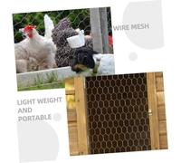 Abaodam 3 Sheets Galvanized Hexagonal Wire Netting DIY Mesh for Garden Fencing Poultry Protection for Home and Farm Use