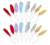 Abaodam 30 pcs Easter Bunny Ears Hair Hoops Plush Sequin Headbands Mixed Styles Costumes Parties and Easter Celebrations Fun Accessories for Spring Events