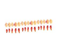 Abaodam 30 Pcs Horrible Scar Props Halloween Crow Decor Zombie Decoration Realistic Halloween Decor Spooky Finger Large Scary Black Horror Bone