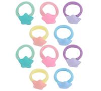 Abaodam 30 Pcs Star Shaped Elastic Hair Ties for Adorable Resin Hair Decorations Suitable for Daily Wearing and Theme Parties