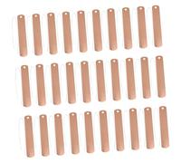 Abaodam 30 Sets Copper Gardening Sign Plant Label Hanging Tag Black Round Practical Iron Wire for Balcony Vegetable Garden